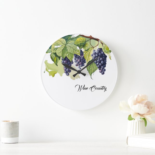 Wine Country Large Clock (Home)