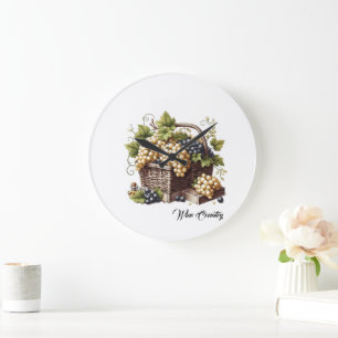 Wine Country Large Clock