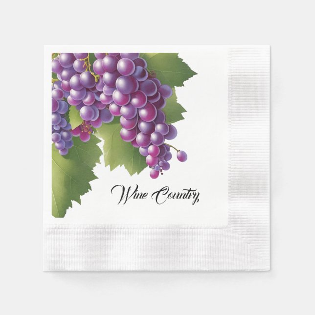 Wine Country Paper Napkin (Front)