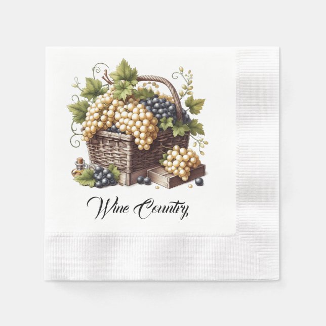 Wine Country Paper Napkin (Front)