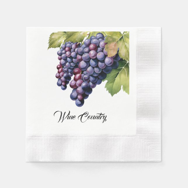 Wine Country Paper Napkin (Front)