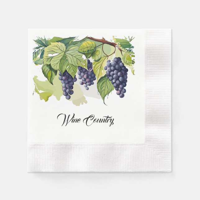 Wine Country Paper Napkin (Front)