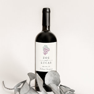 Wine Country Wedding Label