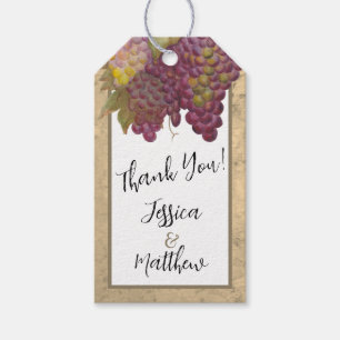 Wine Country Wedding “Thank You" Favour  Gift Tags
