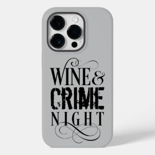 Wine & Crime Night - funny true crime Case-Mate iP iPhone 14 Pro Case