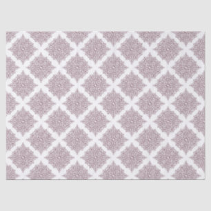 Wine Damask on White Decoupage Tissue Paper