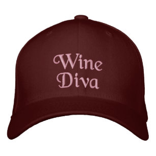 Wine Diva Embroidered Hat