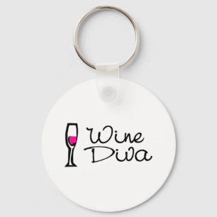 Wine Diva Keychain