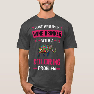 Wine Drinker Colouring T-Shirt