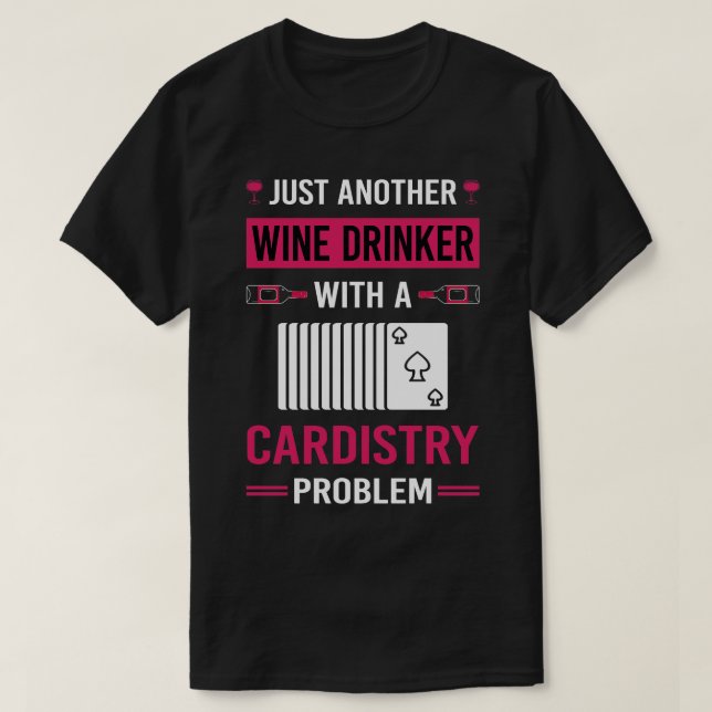 Wine Drinker distry dist T-Shirt (Design Front)