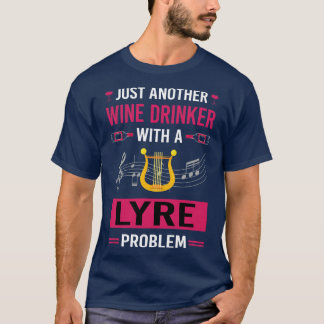 Wine Drinker Lyre T-Shirt
