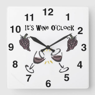 Wine Drinkers Wall Clock - Unique Gift Wine Lovers