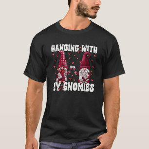 Wine Drunk Gnome Couple Loves Hanging With My Gnom T-Shirt