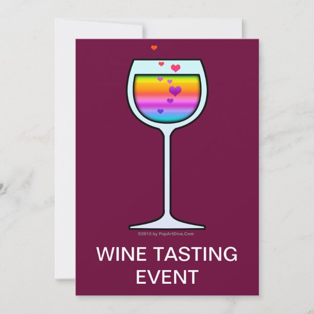 WINE EVENT - PARTY INVITATIONS (Front)