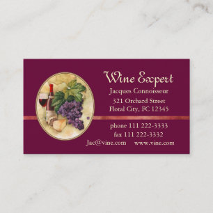 Wine Expert Business Card