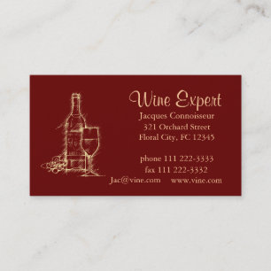 Wine Expert Business Card