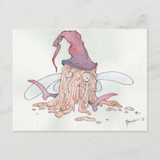 Wine fairy - température ambiante carte postale ho
