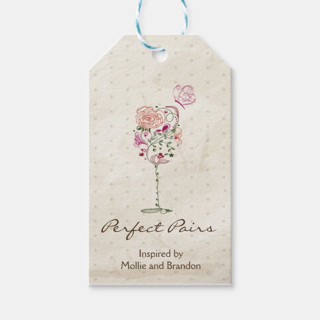 wine favour tag (Front)