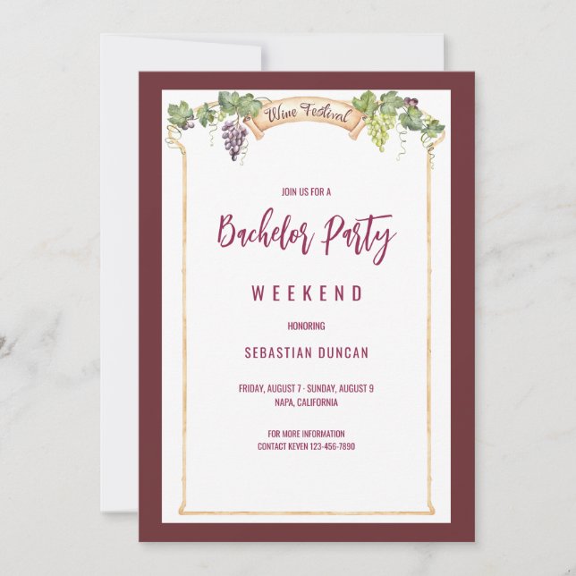 Wine Festival Invitation (Front)