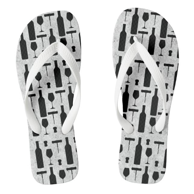 Wine Flip Flops (Footbed)