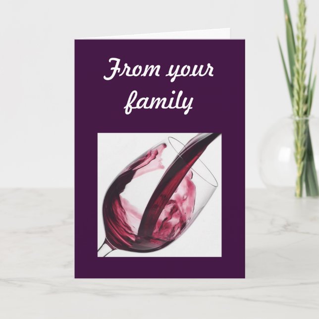WINE FLOWS ON YOUR BIRTHDAY-GROUP CARD (Front)