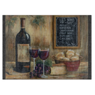 Wine For Two Glass Cuttingboard Cutting Board