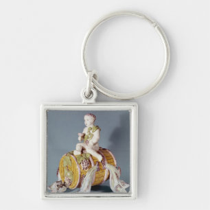 Wine fountain in the shape keychain