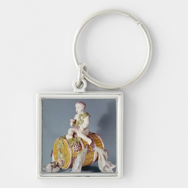 Wine fountain in the shape keychain (Front)