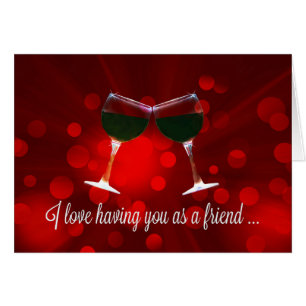 Wine Friendship Card