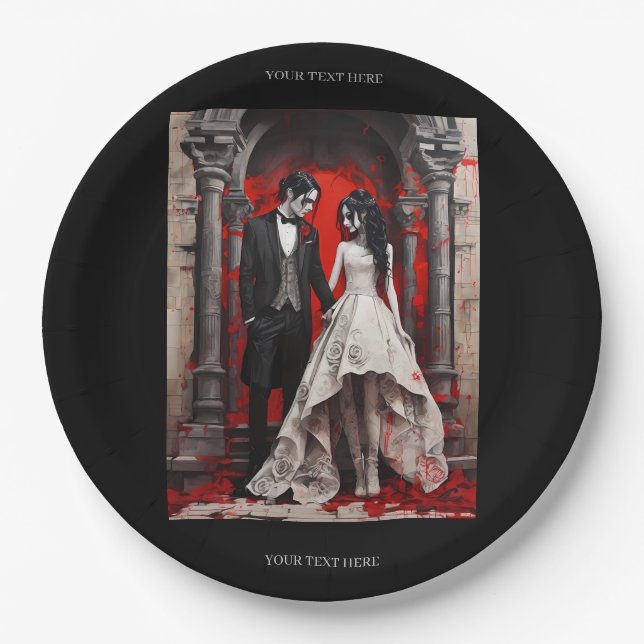 Wine Gift Box Paper Plate (Front)