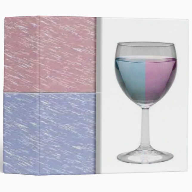 Wine Glass Avery Binder (Front/Spine)