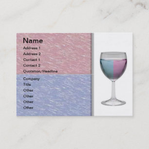Wine Glass Business Card