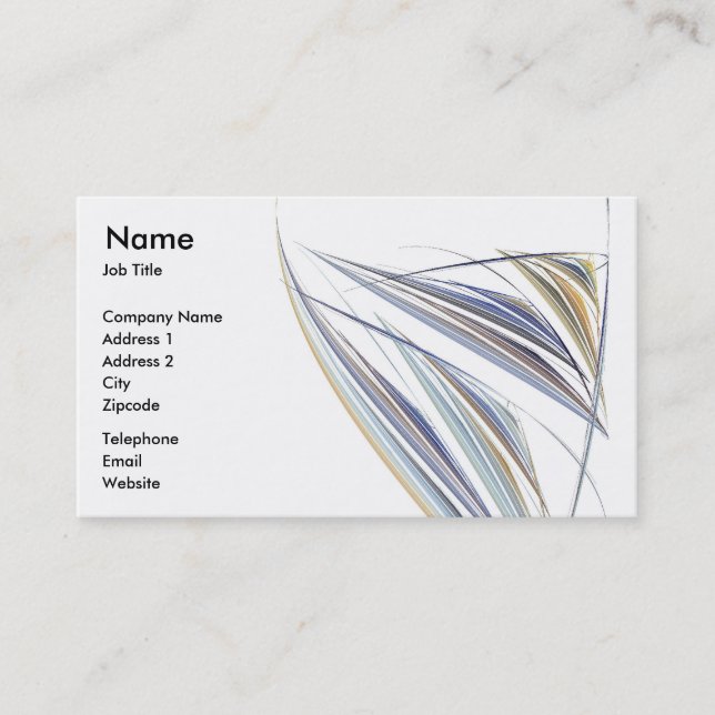 Wine Glass Business Card (Front)