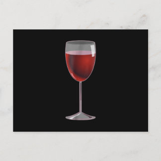 Wine Glass Costume Matching Cheese Wedge Pair Announcement Postcard