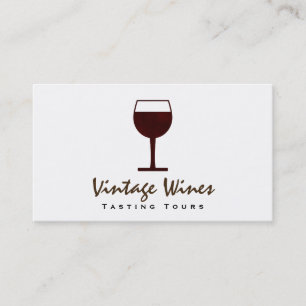 Wine Glass   Full (time card) Business Card