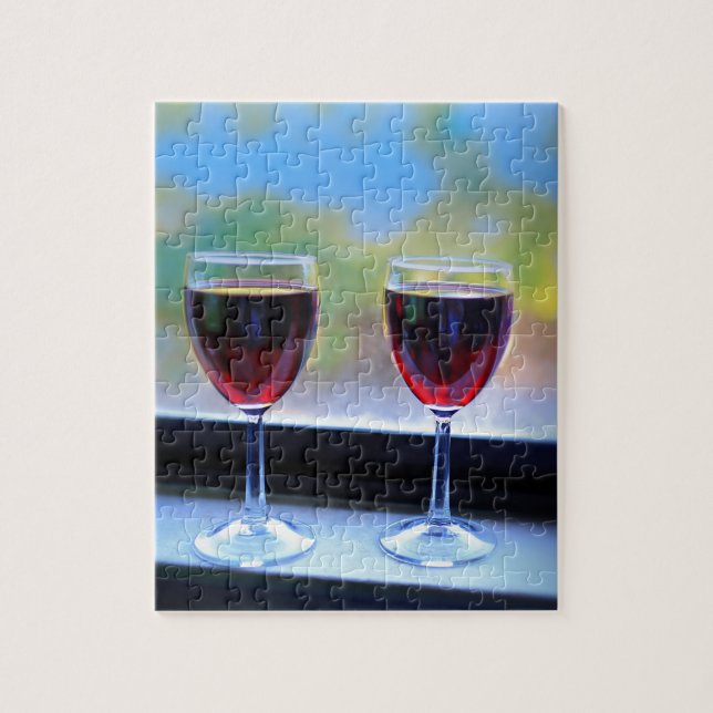 Wine Glass Jigsaw Puzzle (Vertical)