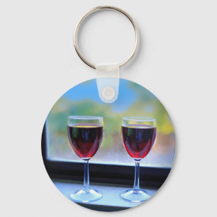 Wine Glass Keychain