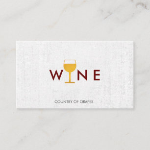 Wine Glass Logo Business Card