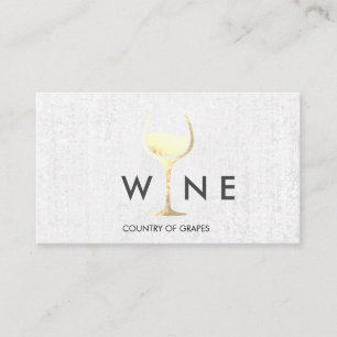 Wine Glass Logo   Vineyard Business Card
