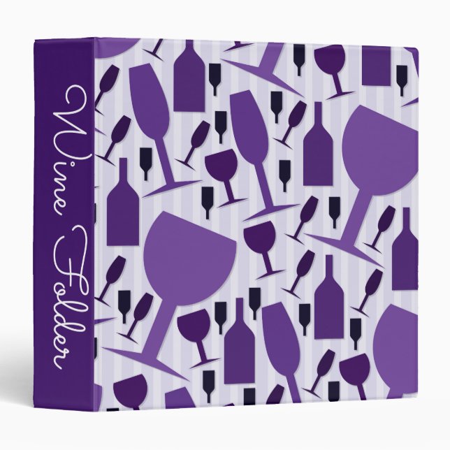 Wine glass pattern binder (Front/Spine)