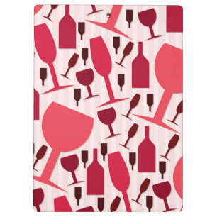 Wine glass pattern clipboard