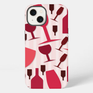 Wine glass pattern iPhone 13 case