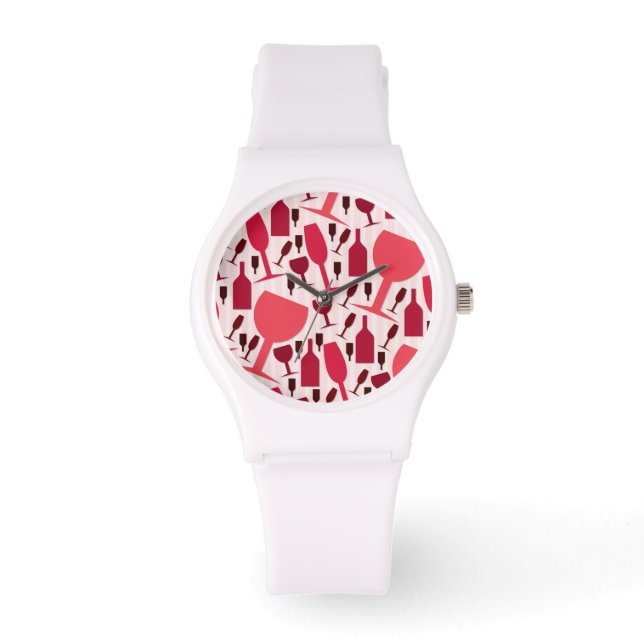 Wine glass pattern watch (Front)