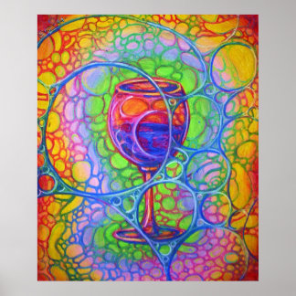 wine glass poster