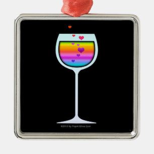 WINE GLASS PREMIUM ORNAMENT