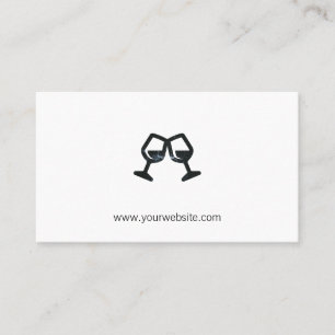 Wine Glass Sommelier Appointment Card