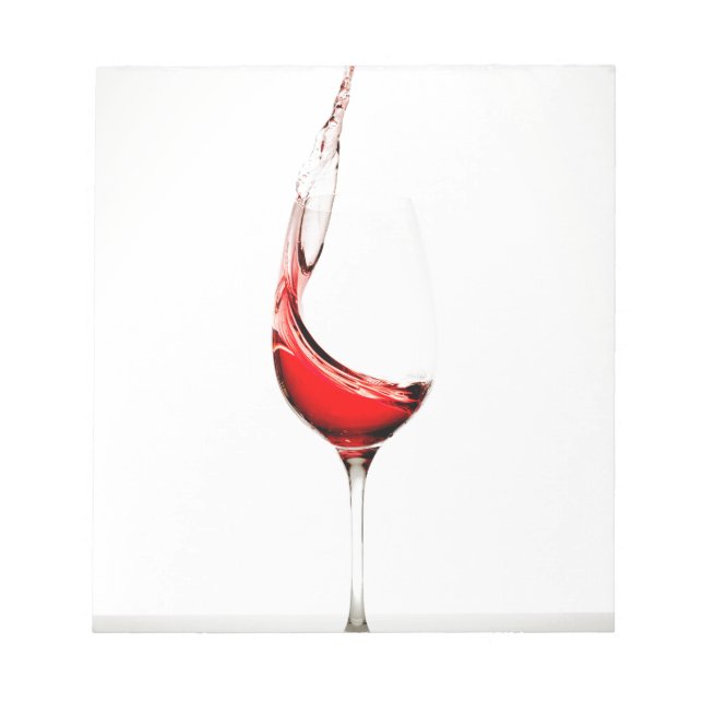 wine glass splash notepad (Front)