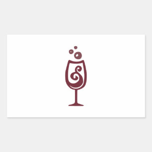 WINE GLASS STICKER