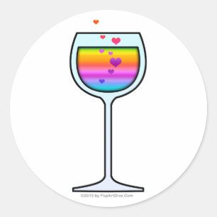 WINE GLASS STICKERS