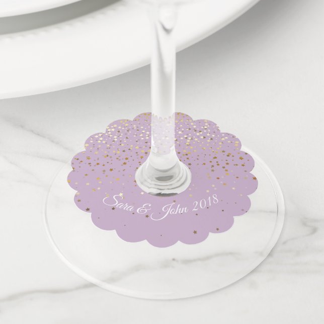 Wine Glass Tag-Wedding Wine Glass Tag (Close Up)